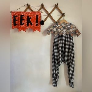 Girls Custom Hand Made Halloween Romper